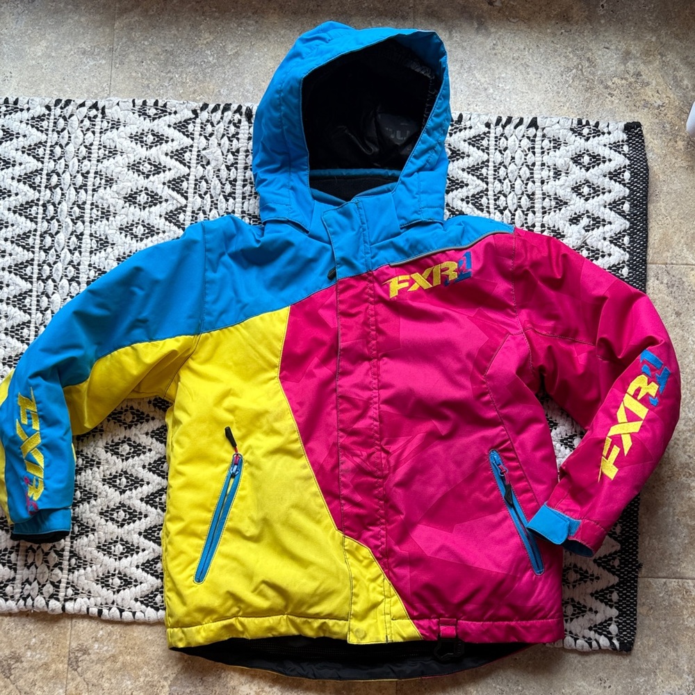 Girls Size 10 vertical FXR Colorblock Jacket - good condition - winter jacket